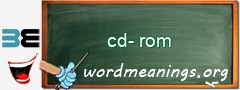 WordMeaning blackboard for cd-rom